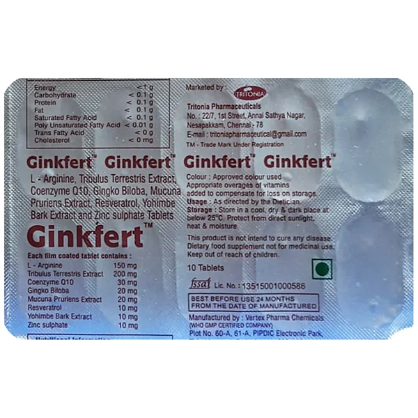 Ginkfert Tablet 10's