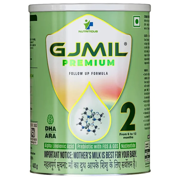 Gjmil Premium Stage 2 Follow Up Formula, 400 gm Tin