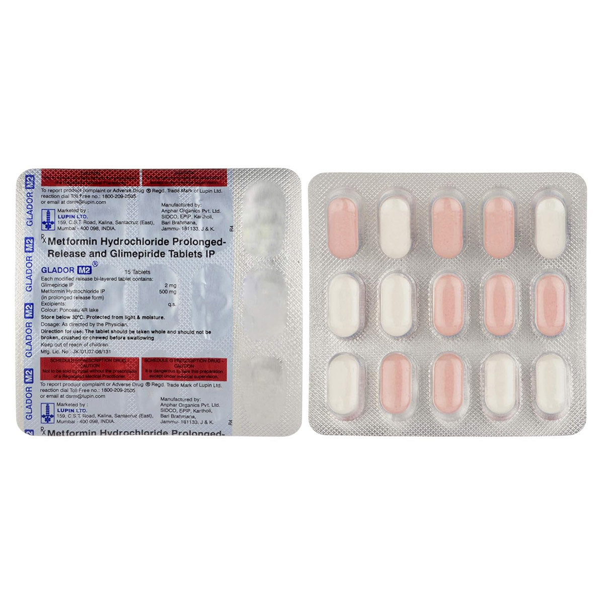 Glador M2 Tablet 15's, Pack of 15 TABLETS Glador M2 Tablet 15's, Pack of 15 TABLETS