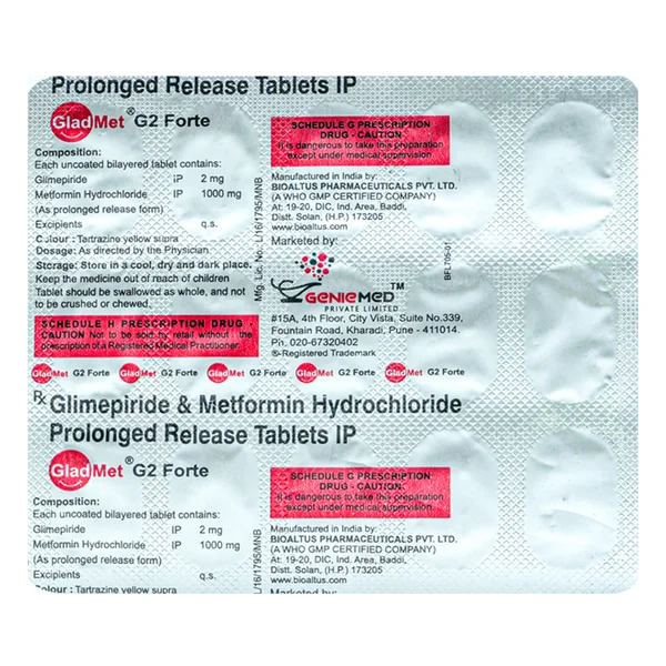 Gladmet G2 Forte Tablet 15's