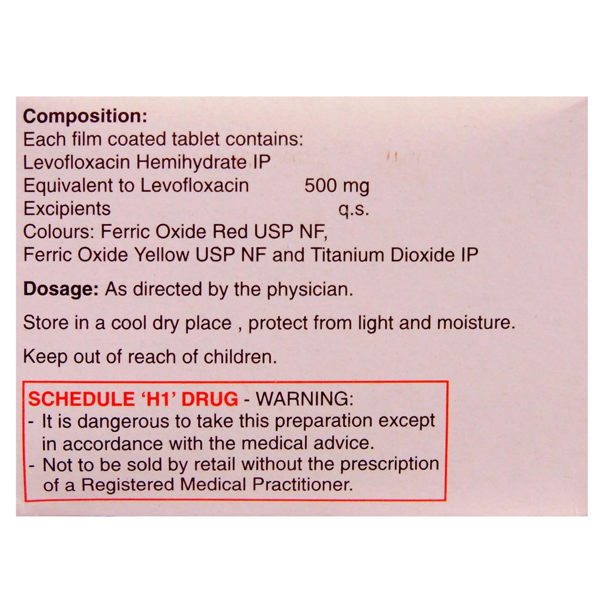 Glevo 500 Tablet 10's, Pack of 10 TABLETS Glevo 500 Tablet 10's, Pack of 10 TABLETS