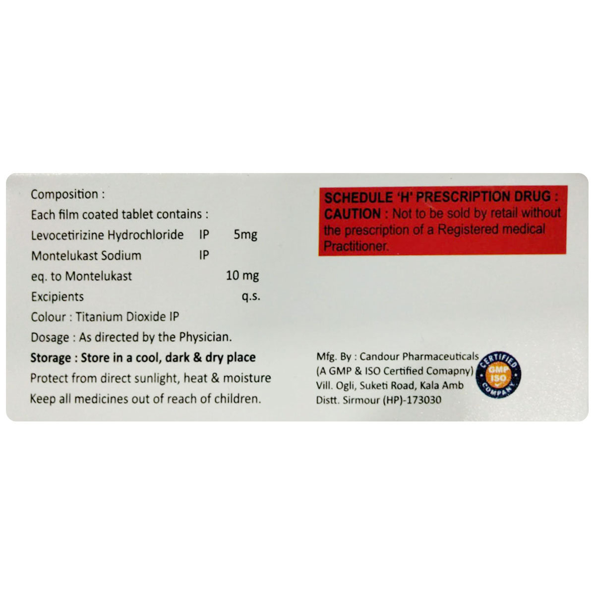 Glencet-M Tablet 10's, Pack of 10 TABLETS Glencet-M Tablet 10's, Pack of 10 TABLETS