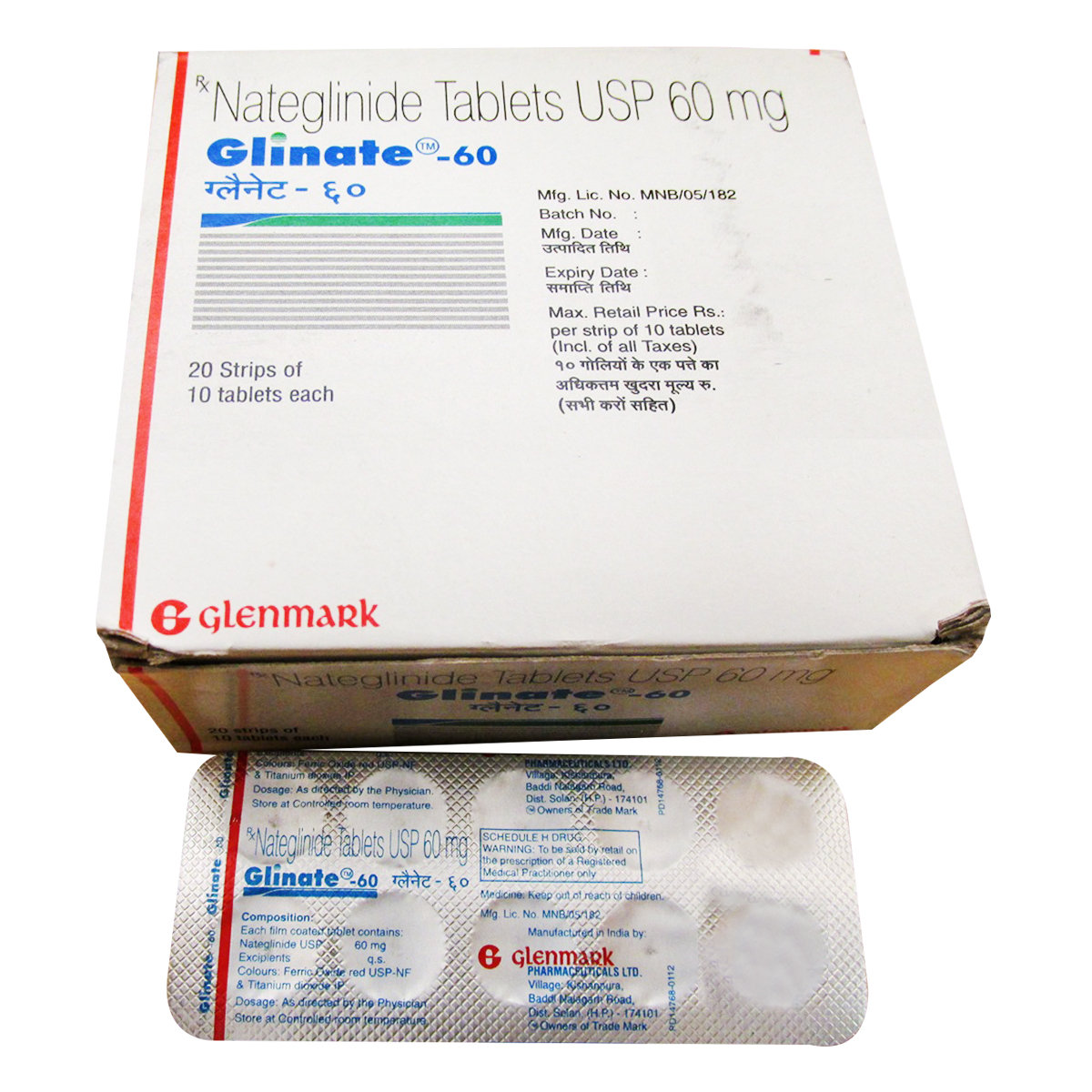Glinate-60 Tablet 10's, Pack of 10 TABLETS Glinate-60 Tablet 10's, Pack of 10 TABLETS