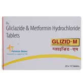 Glizid-M Tablet 15's, Pack of 15 TABLETS