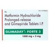 Glimaday-Forte 3 Tablet 10's, Pack of 10 TABLETS