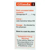 Glimda 1 Tablet 10's, Pack of 10 TABLETS
