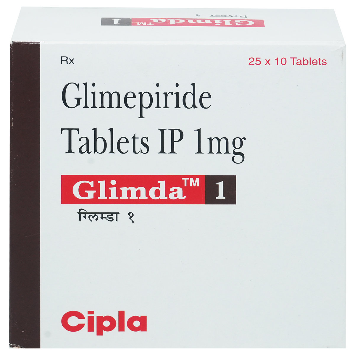 Glimda 1 mg Tablet 10's, Pack of 10 TABLETS Glimda 1 mg Tablet 10's, Pack of 10 TABLETS