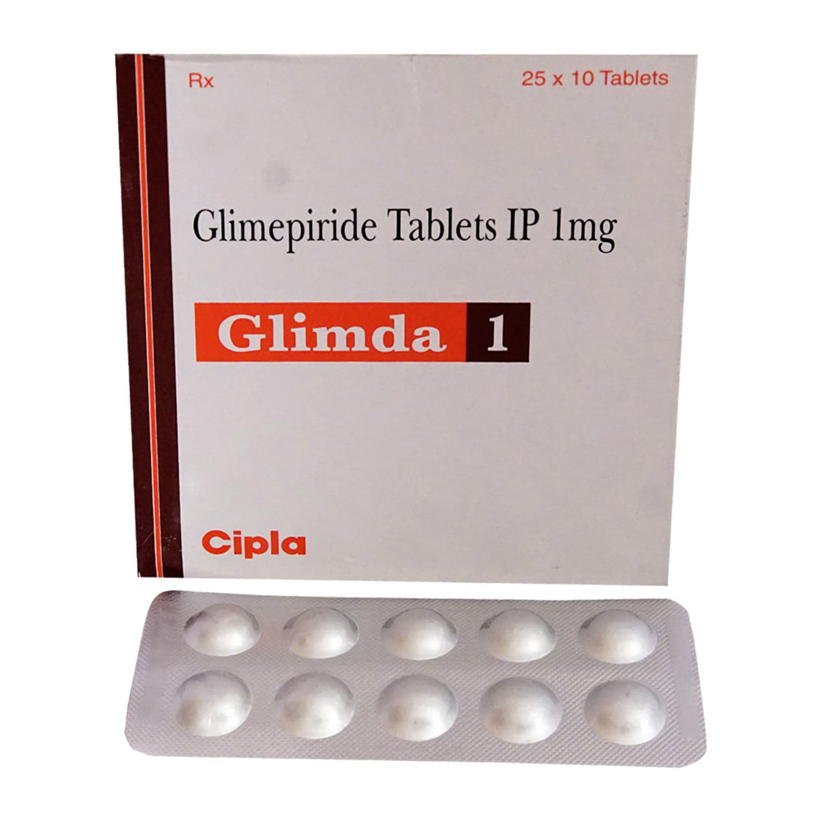 Glimda 1 mg Tablet 10's, Pack of 10 TABLETS Glimda 1 mg Tablet 10's, Pack of 10 TABLETS
