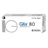 Glix 80 mg Tablet 10's, Pack of 10 TabletS