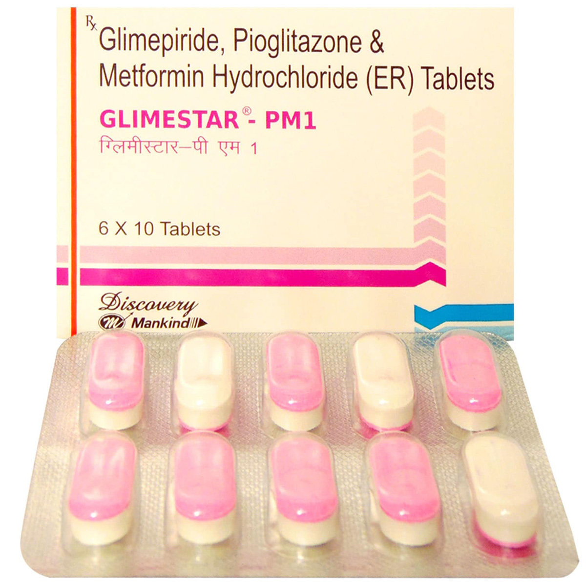Glimestar PM 1 Tablet 10's, Pack of 10 TABLETS Glimestar PM 1 Tablet 10's, Pack of 10 TABLETS