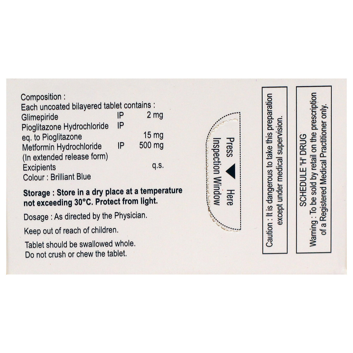 Glimestar-PM 2 Tablet 10's, Pack of 10 TABLETS Glimestar-PM 2 Tablet 10's, Pack of 10 TABLETS