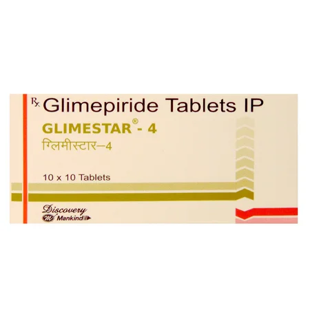 Glimestar 4 mg Tablet 10's