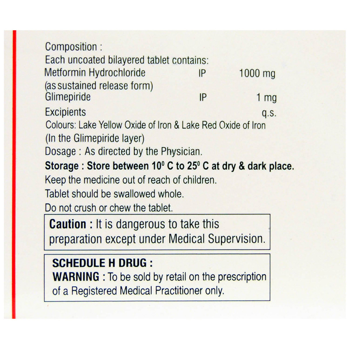 Glimisave M 1 Forte Tablet 15's, Pack of 15 TABLETS Glimisave M 1 Forte Tablet 15's, Pack of 15 TABLETS