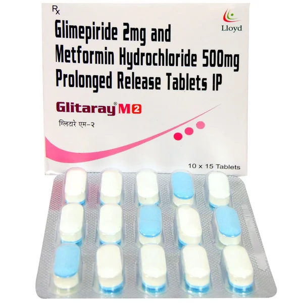 Glitaray M 2 Tablet 15's