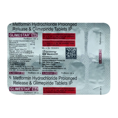 Glimestar M4 Tablet 10's, Pack of 10 TABLETS