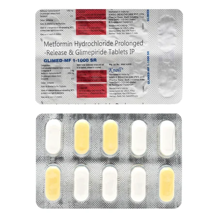 Glimed-MF 1-1000 SR Tablet 10's