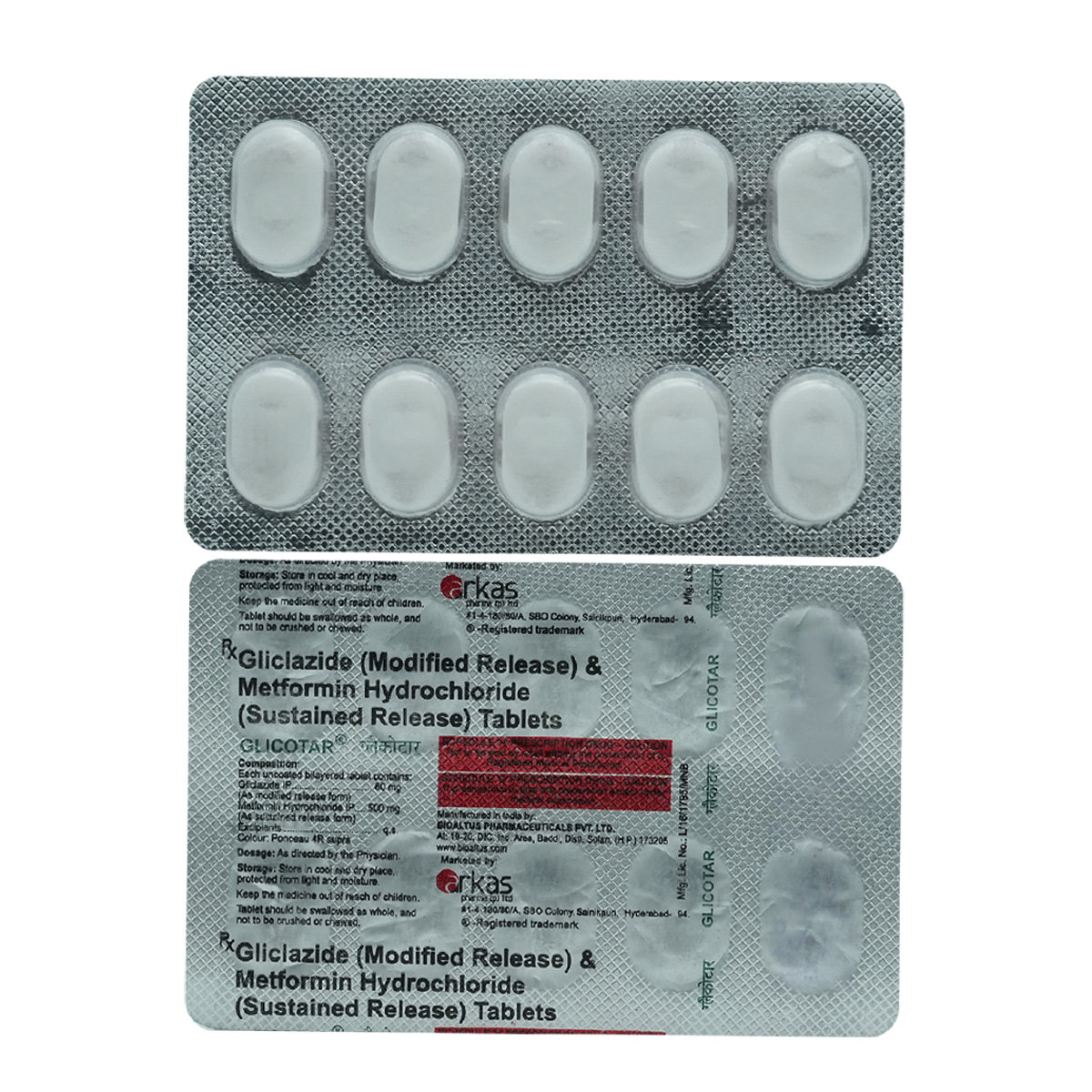 Glicotar Tablet 10's, Pack of 10 TABLETS Glicotar Tablet 10's, Pack of 10 TABLETS
