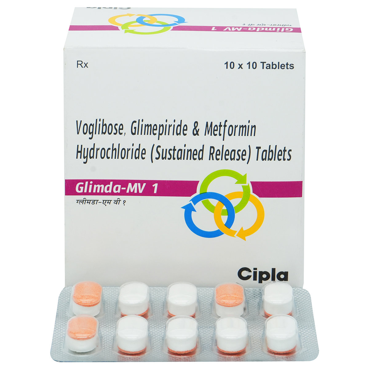 Glimda MV 1 Tablet 10's, Pack of 10 Glimda MV 1 Tablet 10's, Pack of 10