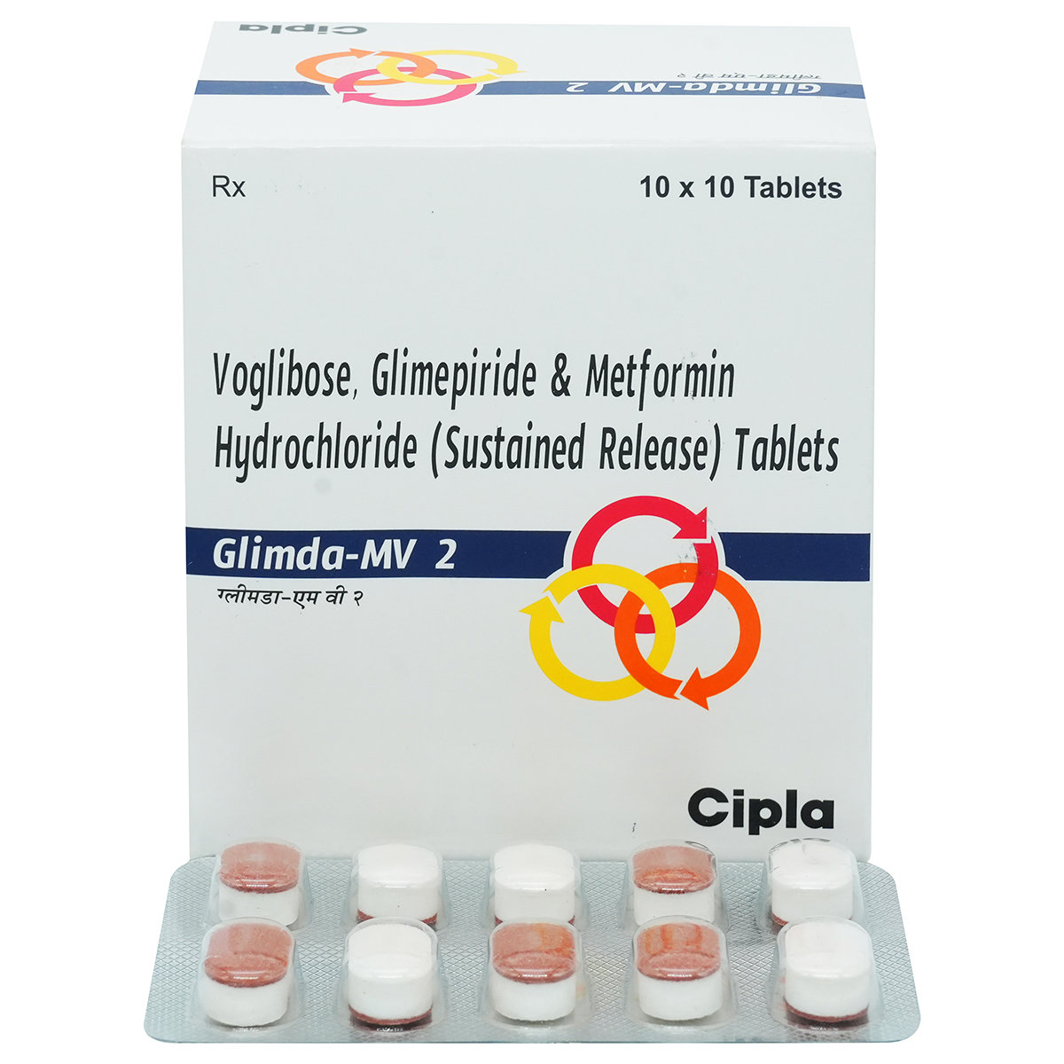 Glimda-MV 2 Tablet 10's, Pack of 10 Glimda-MV 2 Tablet 10's, Pack of 10