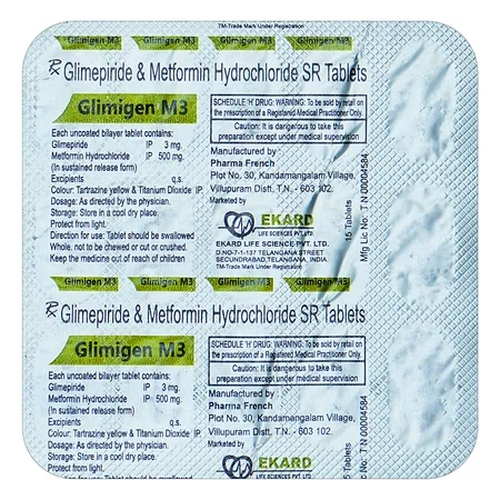 Glimigen-M3 Tablet 15's