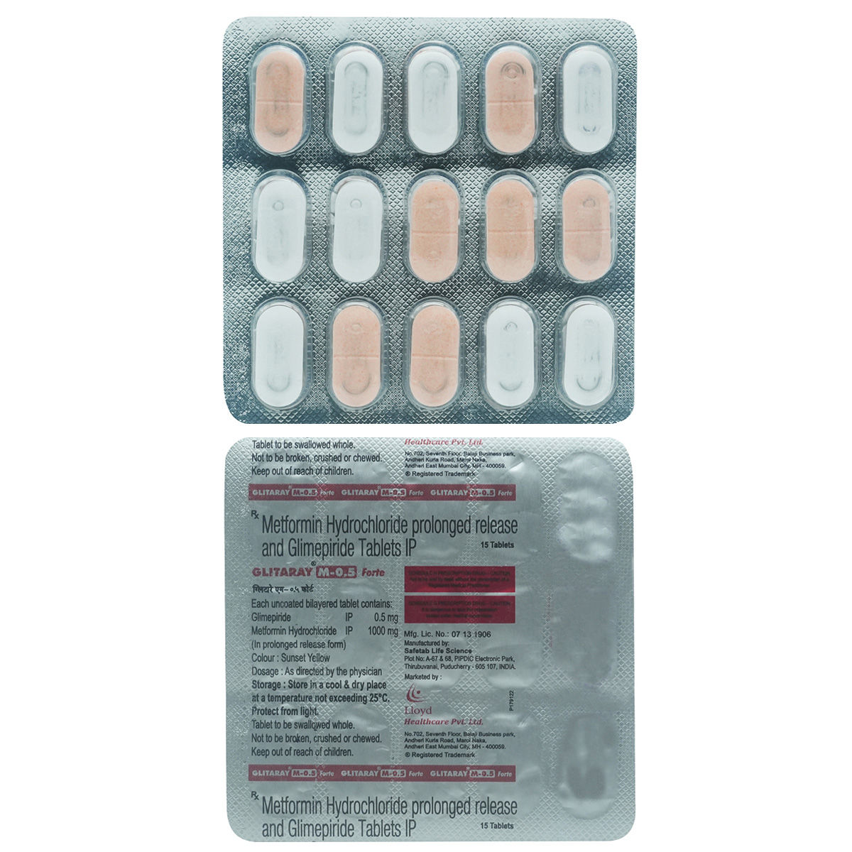 Glitaray M-0.5mg Forte Tablet 15's Price, Uses, Side Effects ...