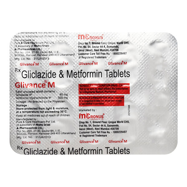 Glivance M Tablet 10's, Pack of 10 TABLETS Glivance M Tablet 10's, Pack of 10 TABLETS