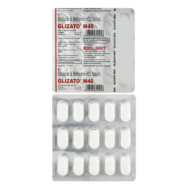 Glizato M 40 Tablet 15's