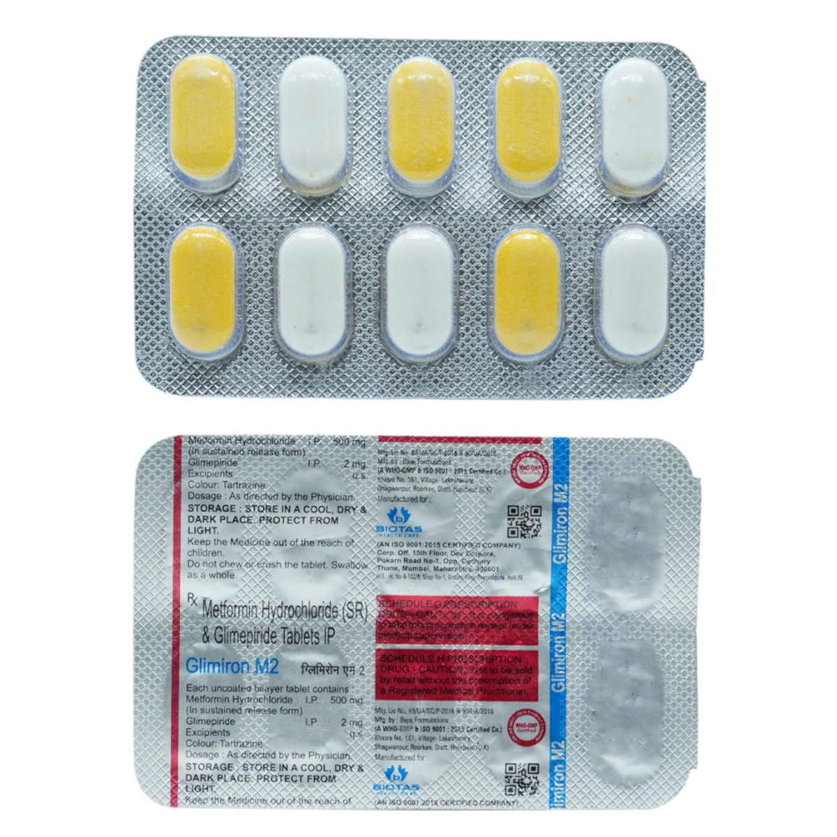 Glimiron M2 Tablet 10's, Pack of 10 TabletS Glimiron M2 Tablet 10's, Pack of 10 TabletS