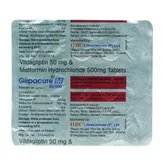 Glipacure M 50/500mg Tablet 15's, Pack of 15 TABLETS
