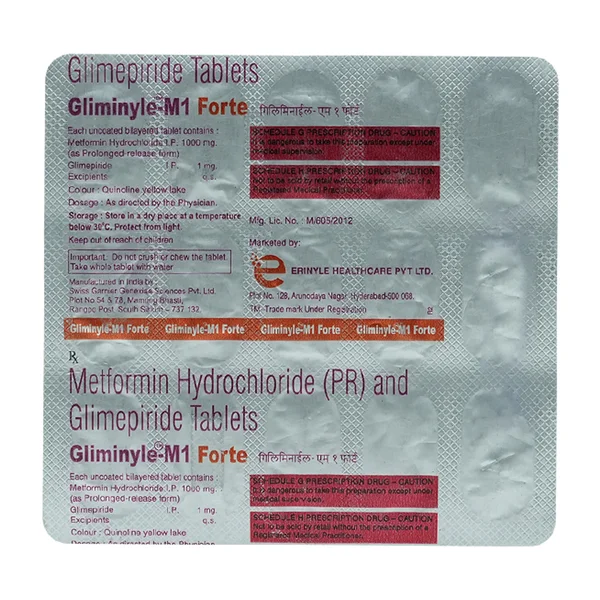 Gliminyle-M1 Forte Tablet 15's