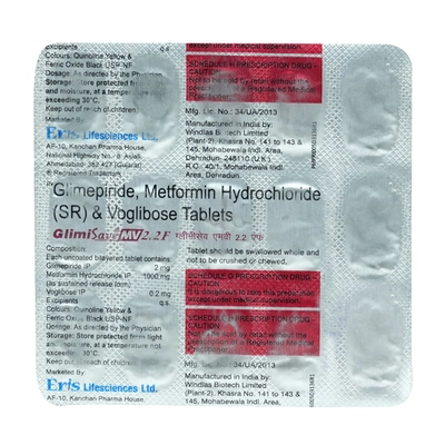 Glimisave MV 2.2F Tablet 15's, Pack of 15 TabletS