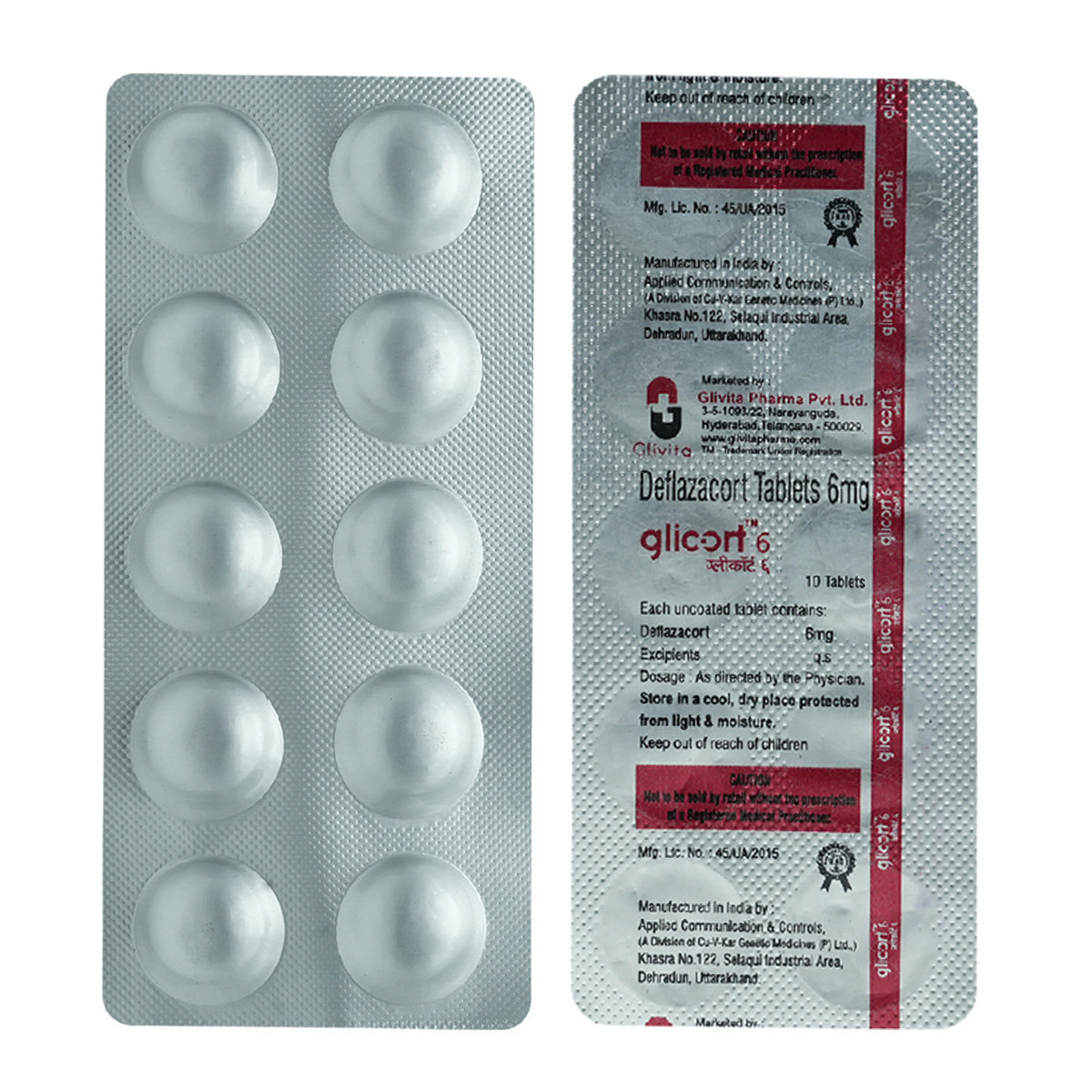 Glicort 6 Tablet 10's, Pack of 10 TABLETS Glicort 6 Tablet 10's, Pack of 10 TABLETS