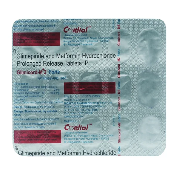 Glimicord-M 2 Forte Tablet 15's