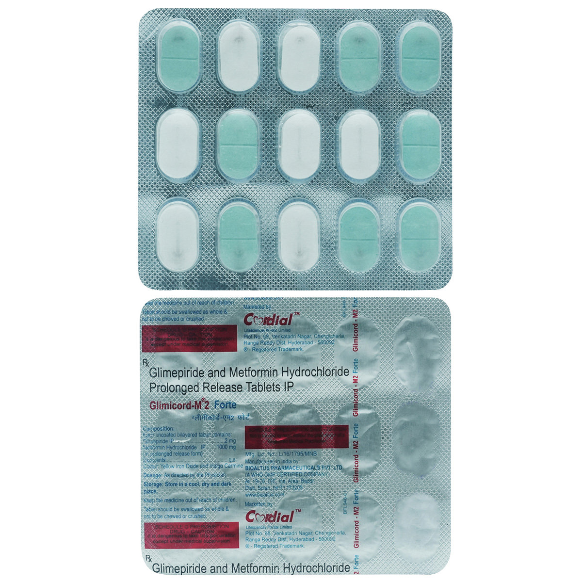 Glimicord-M 2 Forte Tablet 15's, Pack of 15 TABLETS Glimicord-M 2 Forte Tablet 15's, Pack of 15 TABLETS