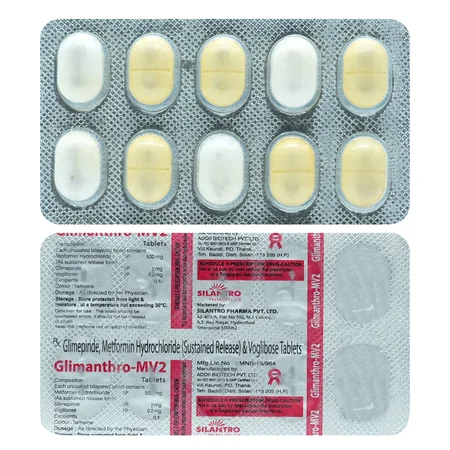 Glimanthro MV 2 Tablet 10's