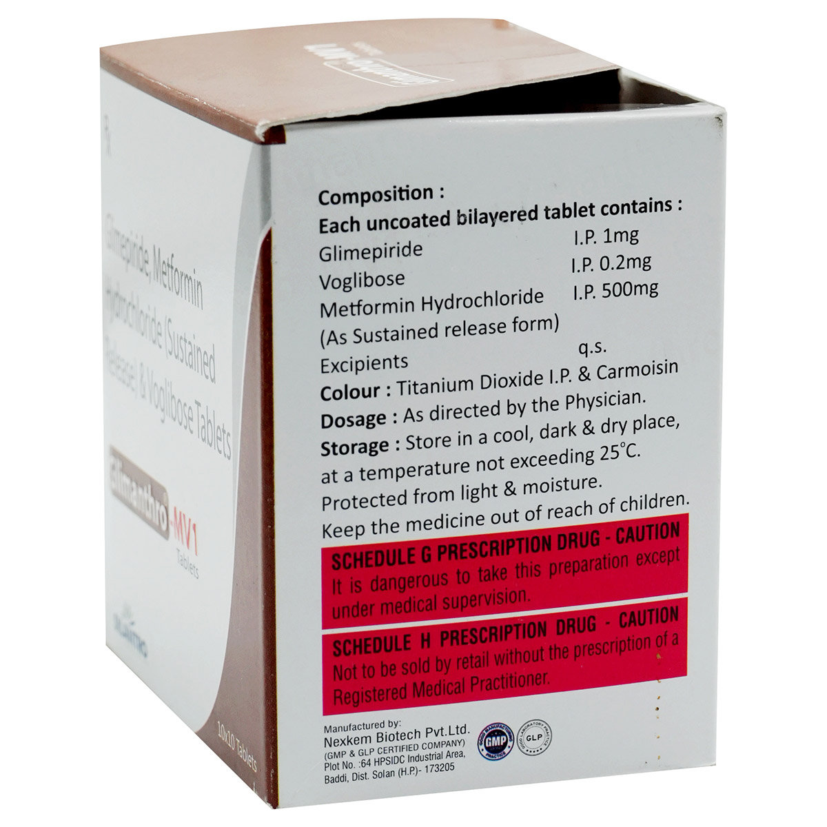 Glimanthro MV1 Tablet 10's, Pack of 10 TABLETS Glimanthro MV1 Tablet 10's, Pack of 10 TABLETS