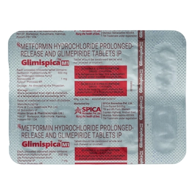 Glimispica M1 Tablet 10's, Pack of 10 TABLETS