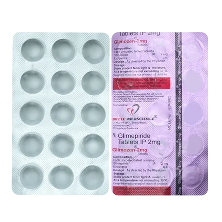 Glimozen-2 mg Tablet 15's