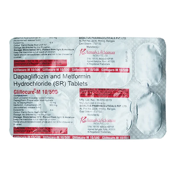 Gliflocure-M 10/500 Tablet 10's