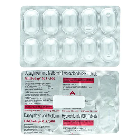Gliflodap-M 5/500 Tablet 10's