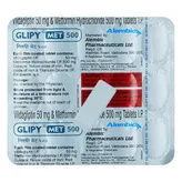Glipy Met 500mg/50mg Tablet 15's, Pack of 15 TABLETS
