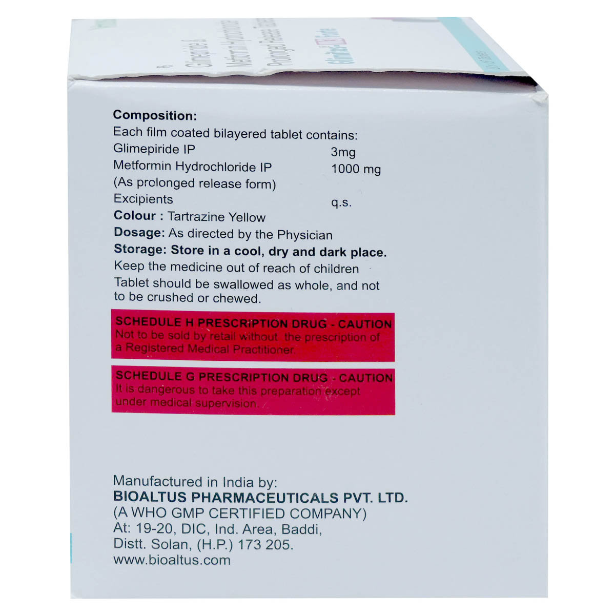 Glimitos-M3 Forte Tablet 15's, Pack of 15 TabletS Glimitos-M3 Forte Tablet 15's, Pack of 15 TabletS