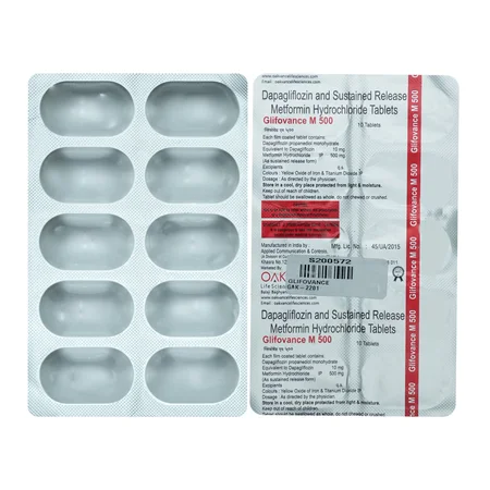 Glifovance M 500 Tablet 10's