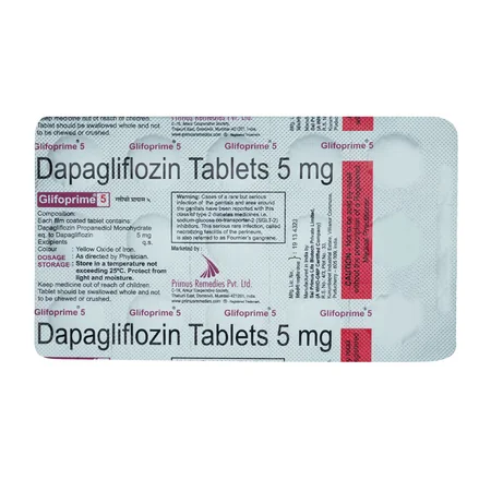 Glifoprime 5 Tablet 15's 