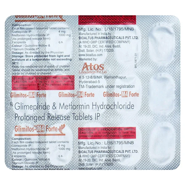 Glimitos-M4 Forte Tablet 15's