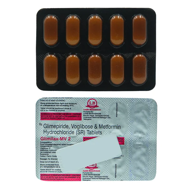 Glimilax-MV 2 Tablet 10's