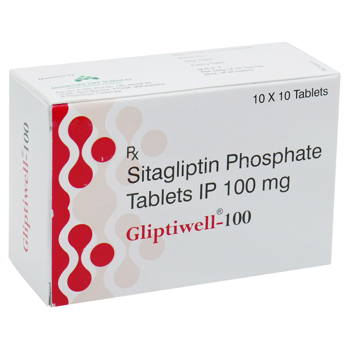 Gliptiwell-100 Tablet 10's, Pack of 10 TabletS Gliptiwell-100 Tablet 10's, Pack of 10 TabletS