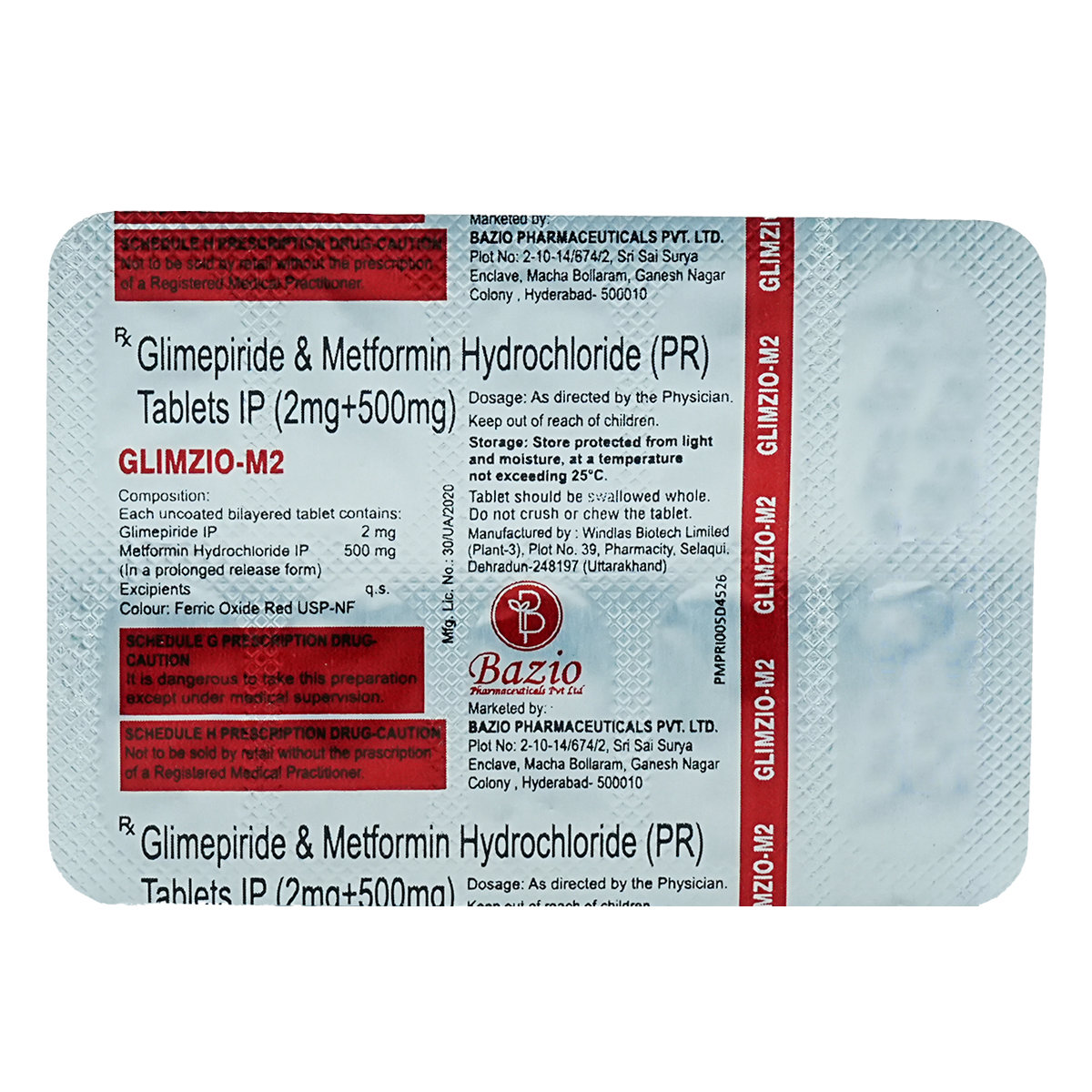 Glimzio-M2 Tablet 10's, Pack of 10 TabletS Glimzio-M2 Tablet 10's, Pack of 10 TabletS