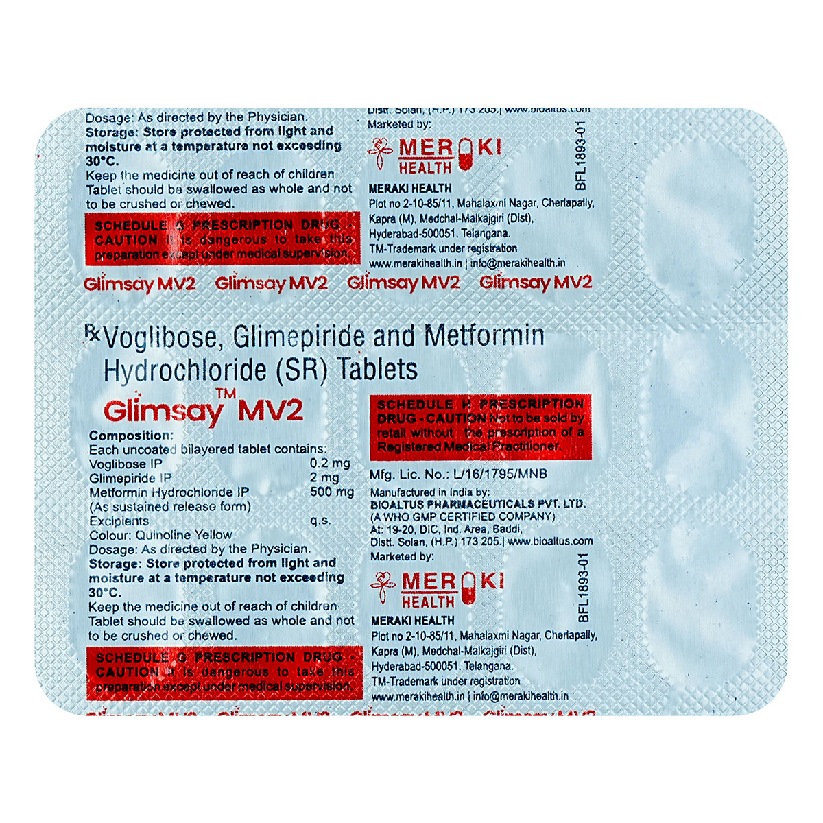 Glimsay MV2 Tablet 15's, Pack of 15 TABLETS Glimsay MV2 Tablet 15's, Pack of 15 TABLETS
