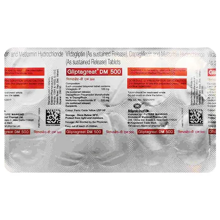 Gliptagreat DM 500 Tablet 10's
